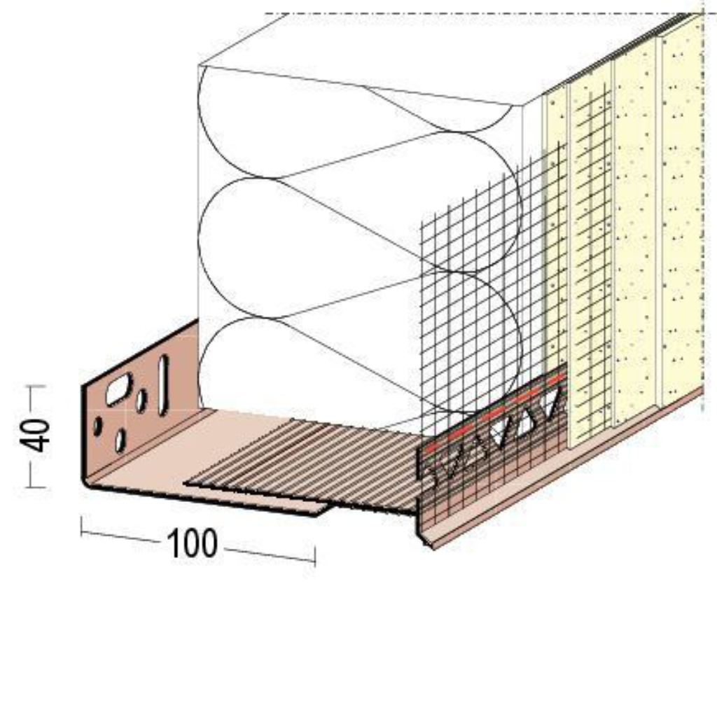 Montageschiene für WDV-Systeme