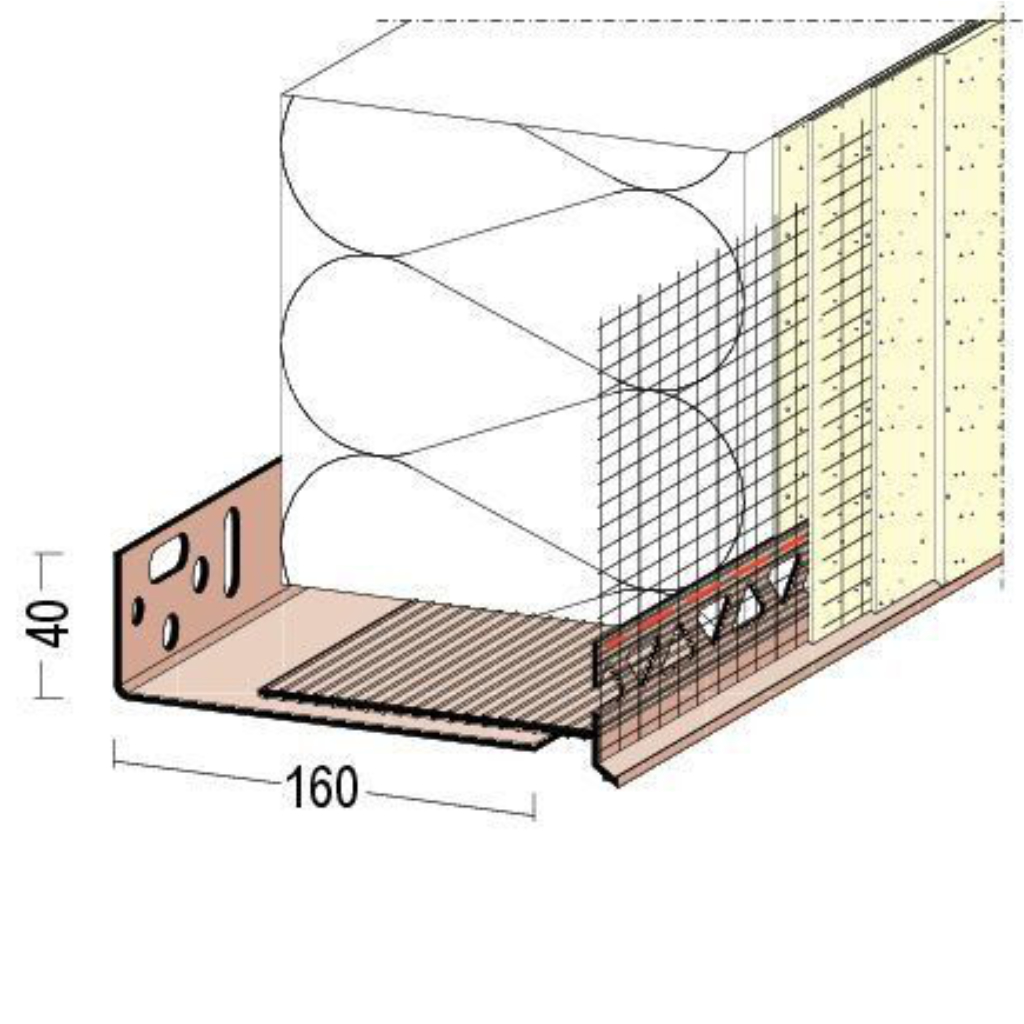 Montageschiene für WDV-Systeme