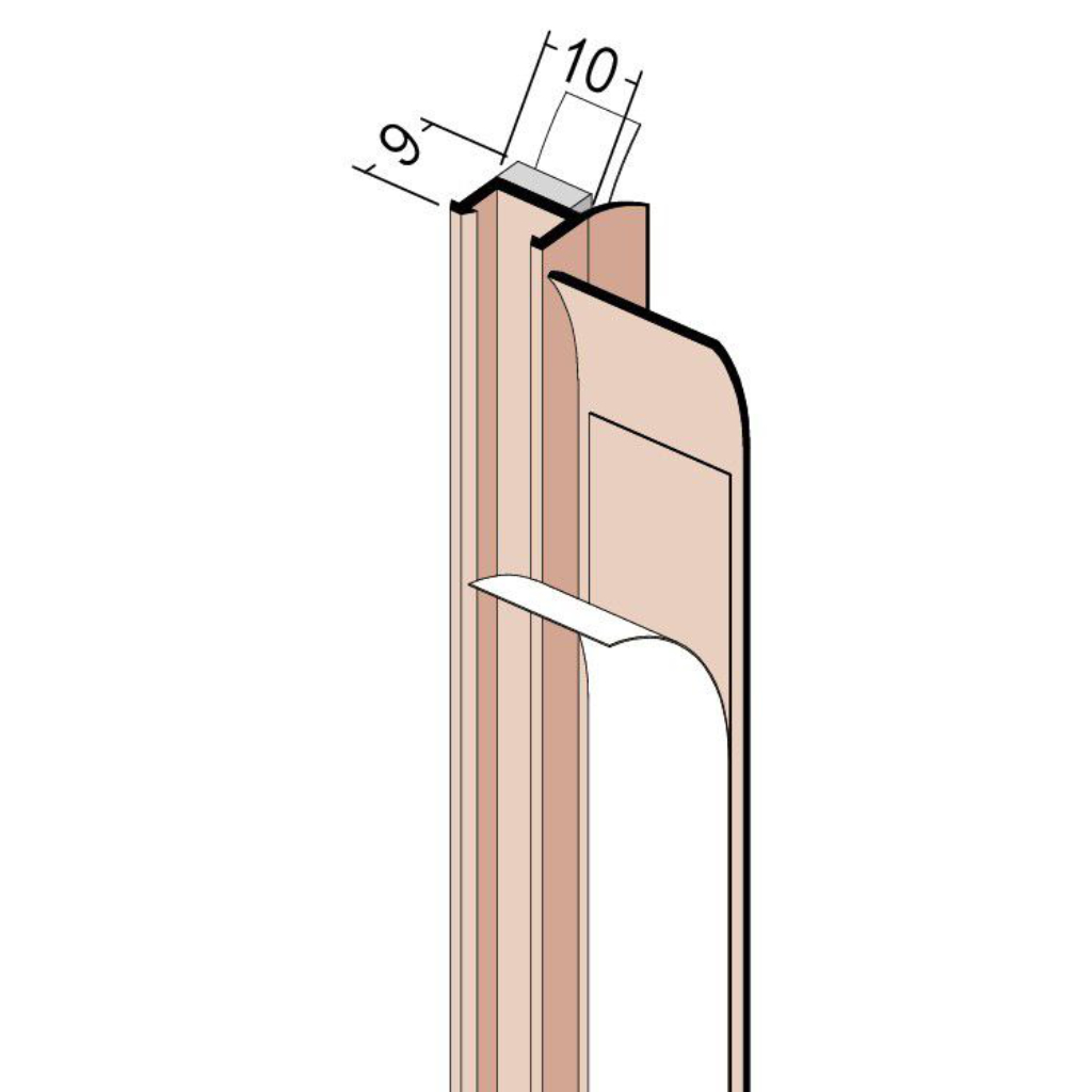 Anputzleiste mit Schutzlippe für den Innen- und Außenputz 3712