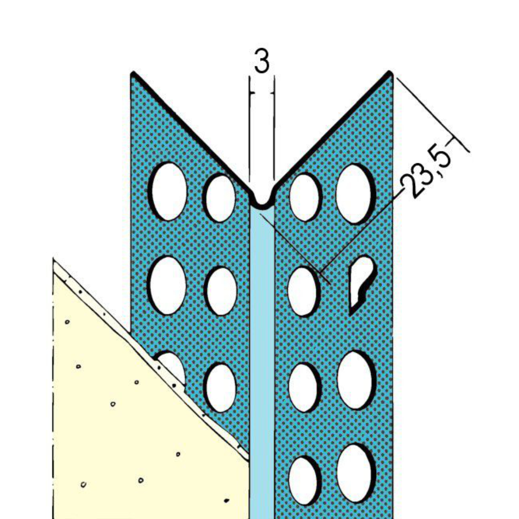 Kantenprofil für den Trockenbau 01030 300,0