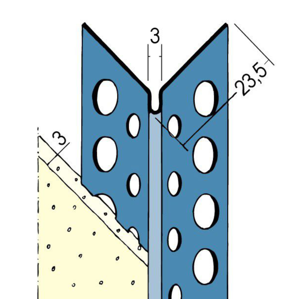 Kantenprofil für den Innen- und Außenputz 2274