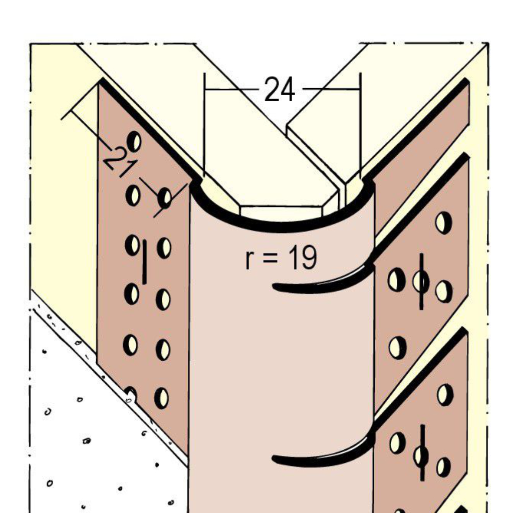 Kantenprofil für den Trockenbau 03778 305,0 10