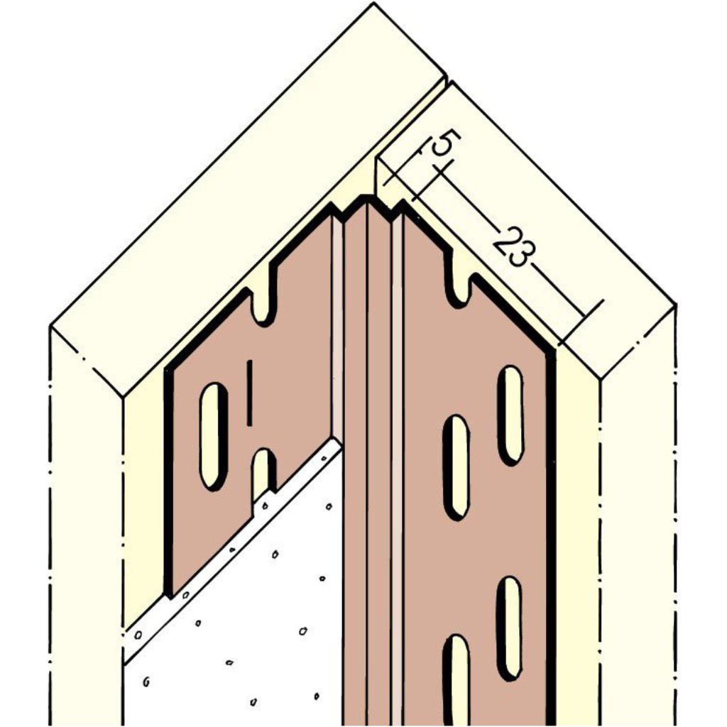 Flexibles Inneneckprofil für den Trockenbau 03770 305,0 10