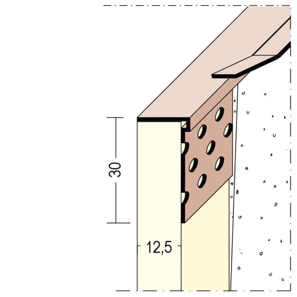 Abschlussprofil für den Trockenbau 3785