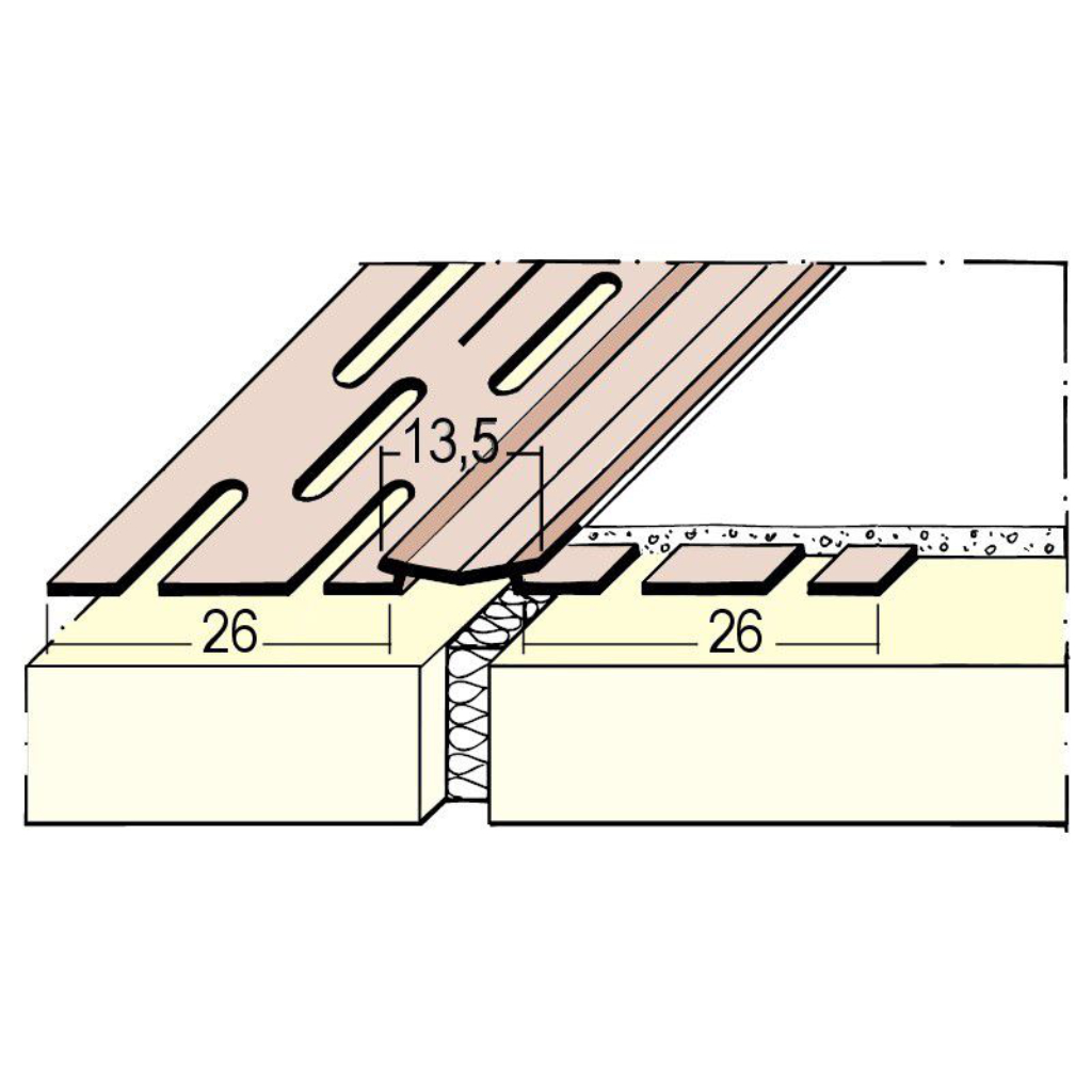 Bewegungsfugenprofil für den Trockenbau 3750/37509/37507