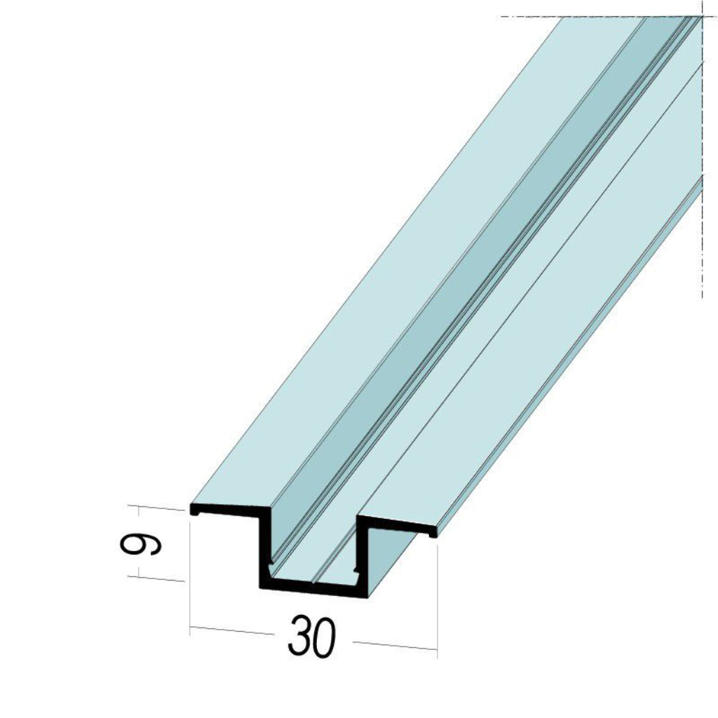 Alu-Hutprofil eloxiert 6549