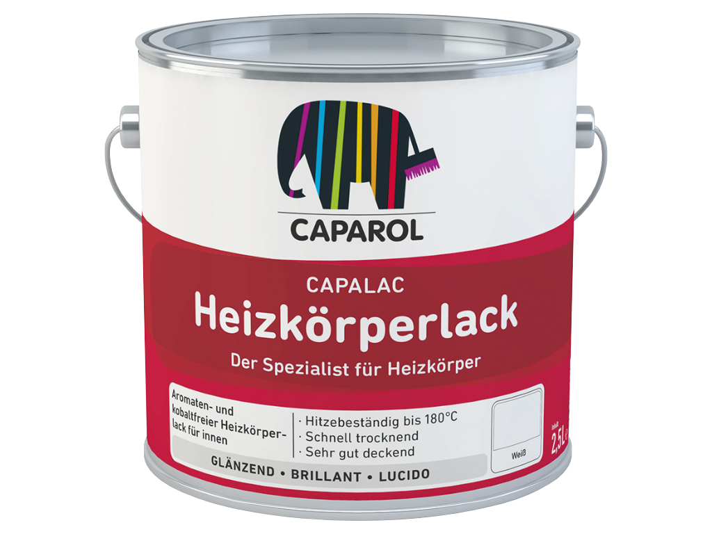 Capalac Heizkörperlack, weiß weiß 2,5 l