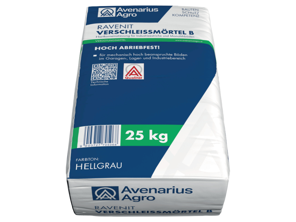 Ravenit Verschleißmörtel B Hellgrau 25 kg