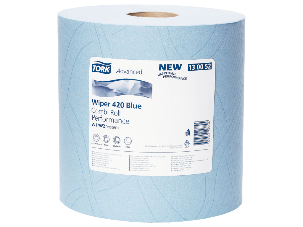 Tork Advanced Wischtuch 420 blau