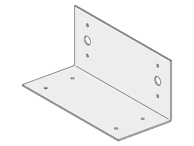 SL-Anschlusswinkel 225/100/100mm gel.