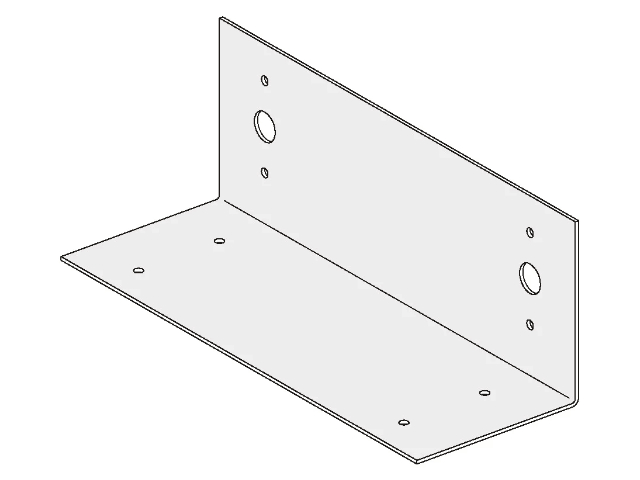 SL-Anschlusswinkel  275/100/100mm gel.