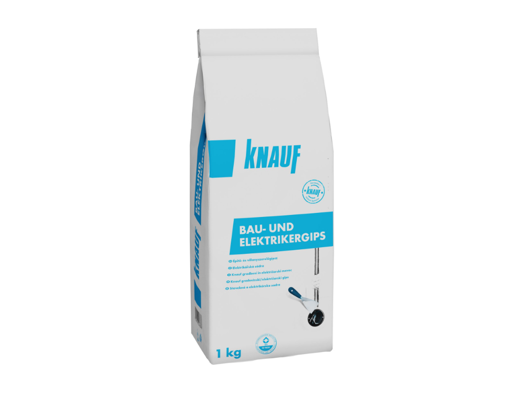 Bau- u.Elektrikergips  1 kg D/CZ/SI/HR/H