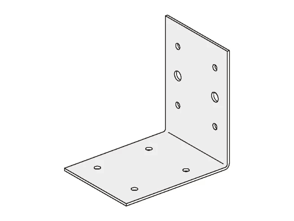 SL-Anschlusswinkel 75/100/100mm gel.
