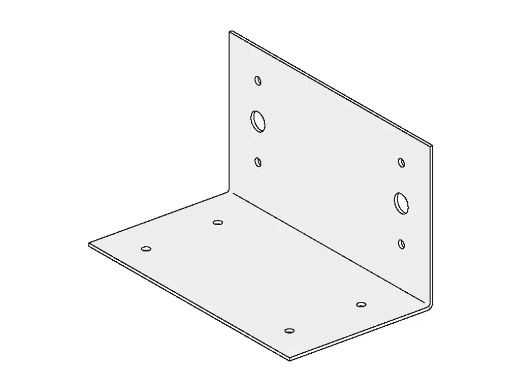 SL-Anschlusswinkel 175/100/100mm gel.