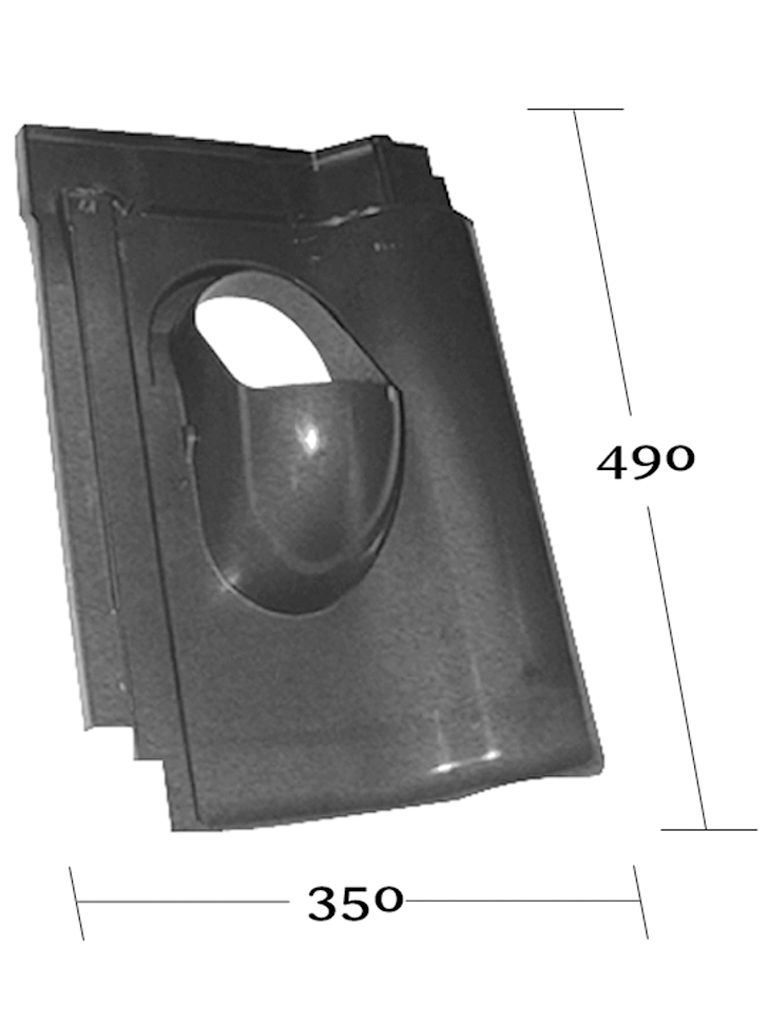 Venduct® Grundplatte DN100 Creaton Magnum schwarz