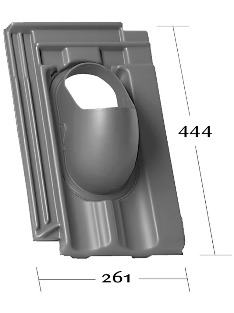 Venduct® Grundplatte DN100 Creaton Ratio NEU rot