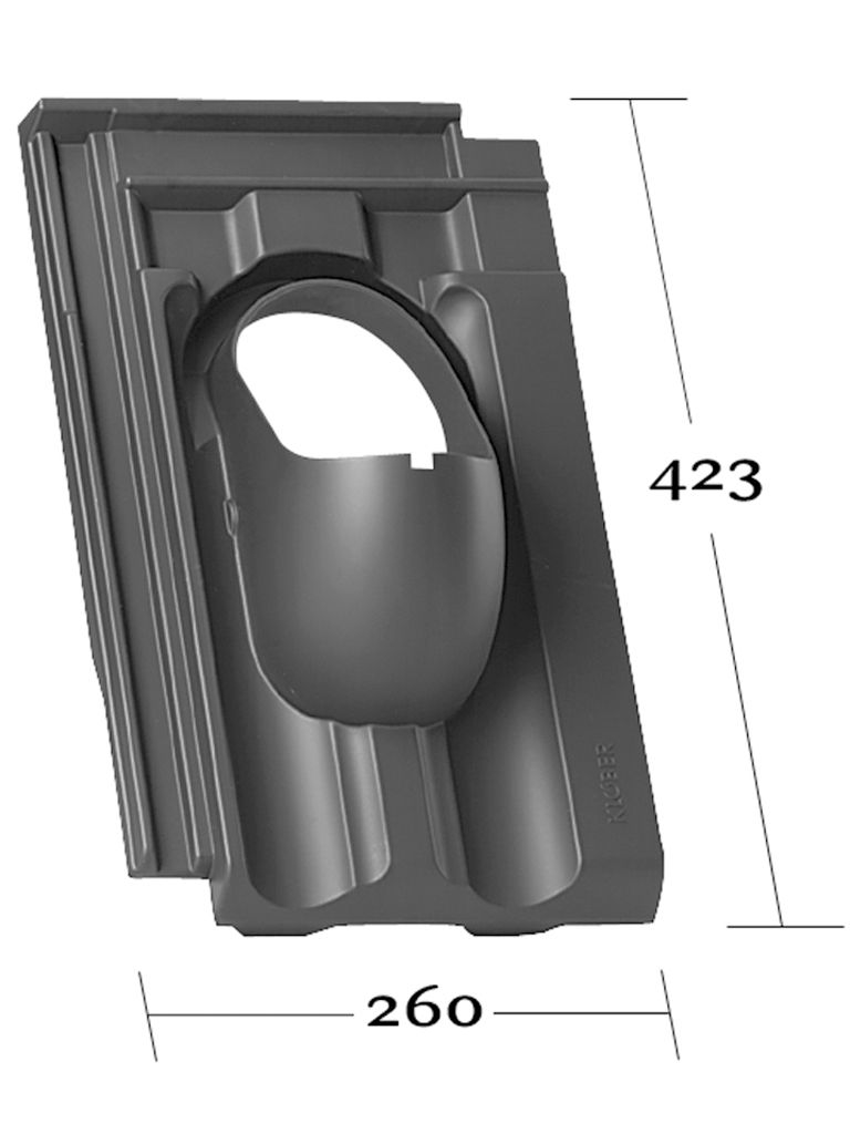 Venduct® Grundplatte DN100 Creaton Ratio ALT rot,