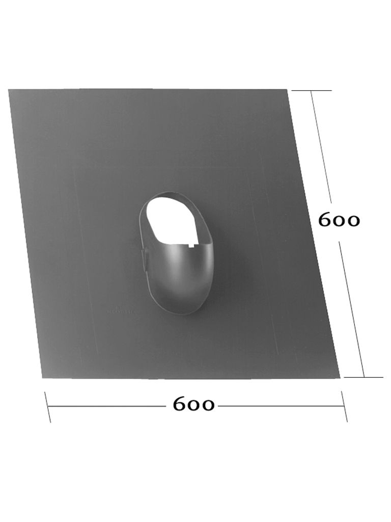 Grundplatte, Eternit passend Dachplatte 60 x 60 cm