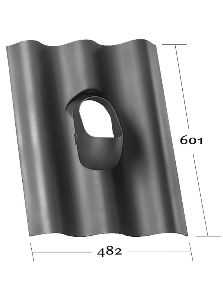 Venduct® Grundplatte DN100 Eternit Wellplatte P6