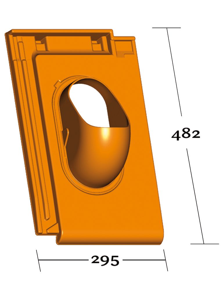 Venduct® Grundplatte DN100 rot Nelskamp Nibra-Glatt-