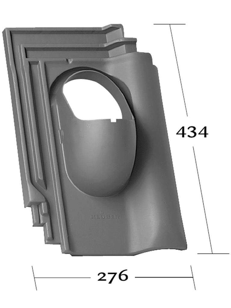 Venduct® Grundplatte DN100 Wienerberger Flachdachziegel