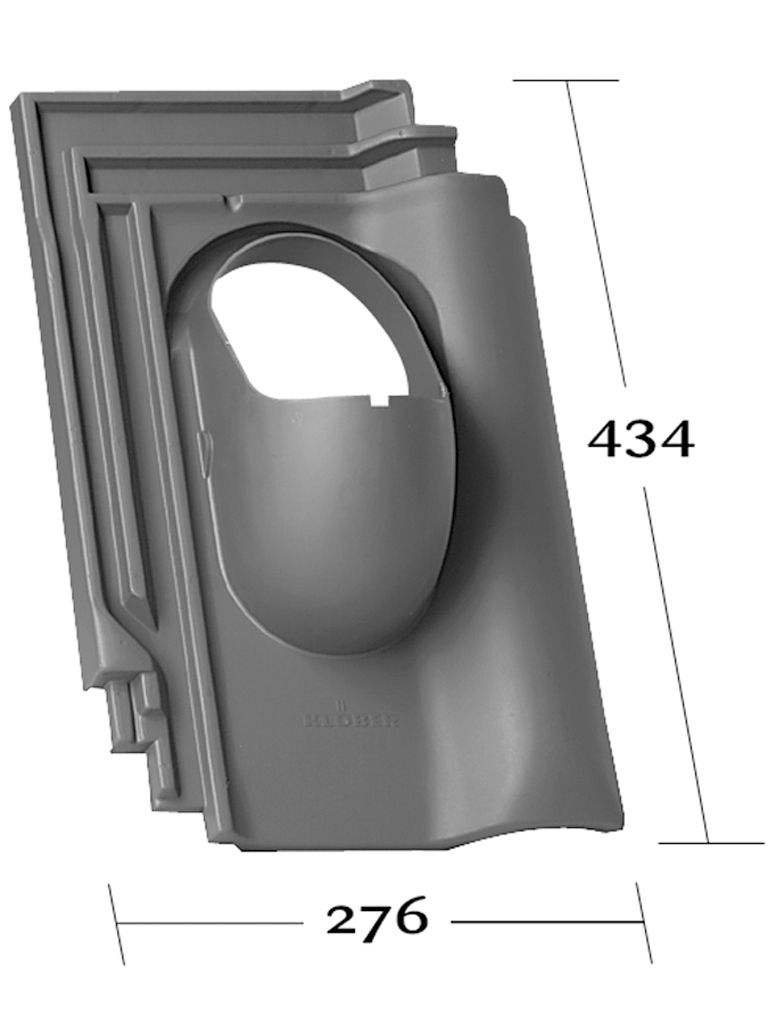 Venduct® Grundplatte DN100 rotbraun Wienerberger Flachdach-