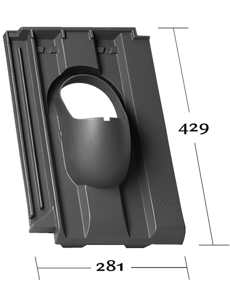 Venduct® Grundplatte DN100 rotbraun Wienerberger Doppel-