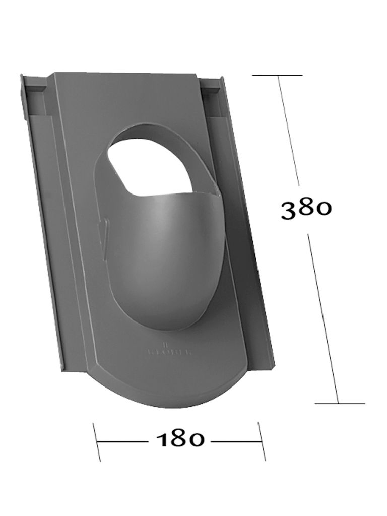 Venduct® Grundplatten zum Anschluss an Biber-Einfachdeckung