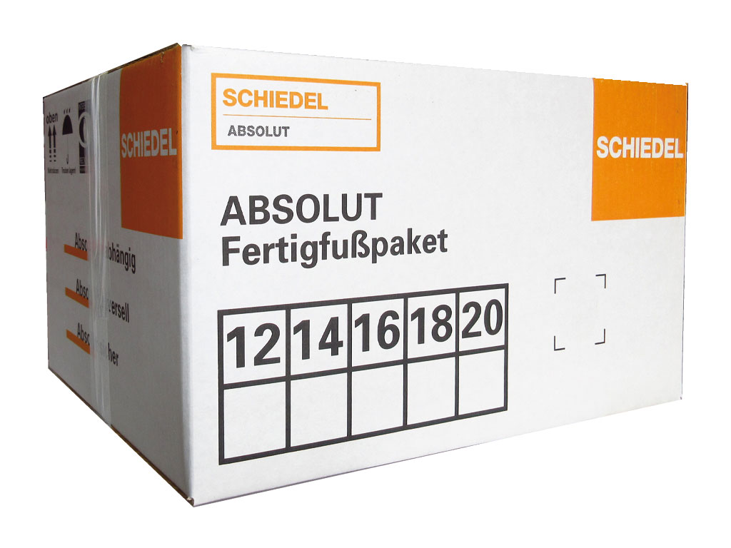 ABSOLUT Fertigfußpaket 12