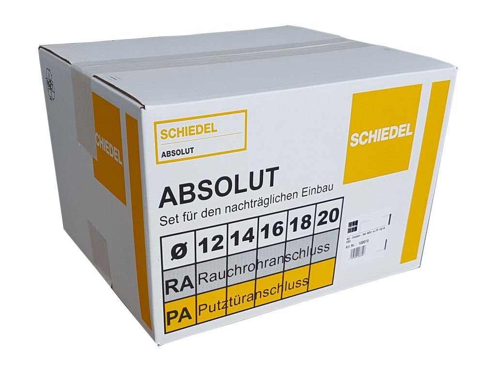 ABSOLUT Rauchrohranschluss-Stutzen-Set 14/45