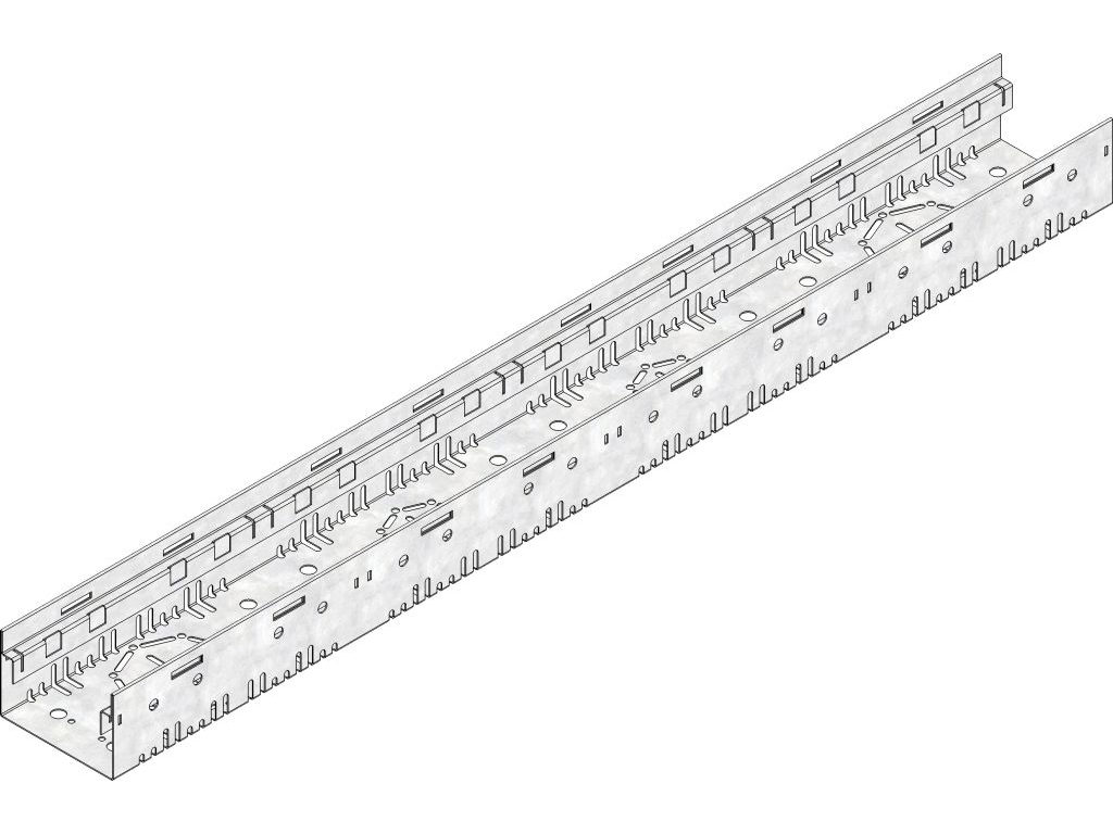 DACHFIX STEEL 115 Rinne Typ 75, Edelstahl, BH 75 mm, L 0,5 m