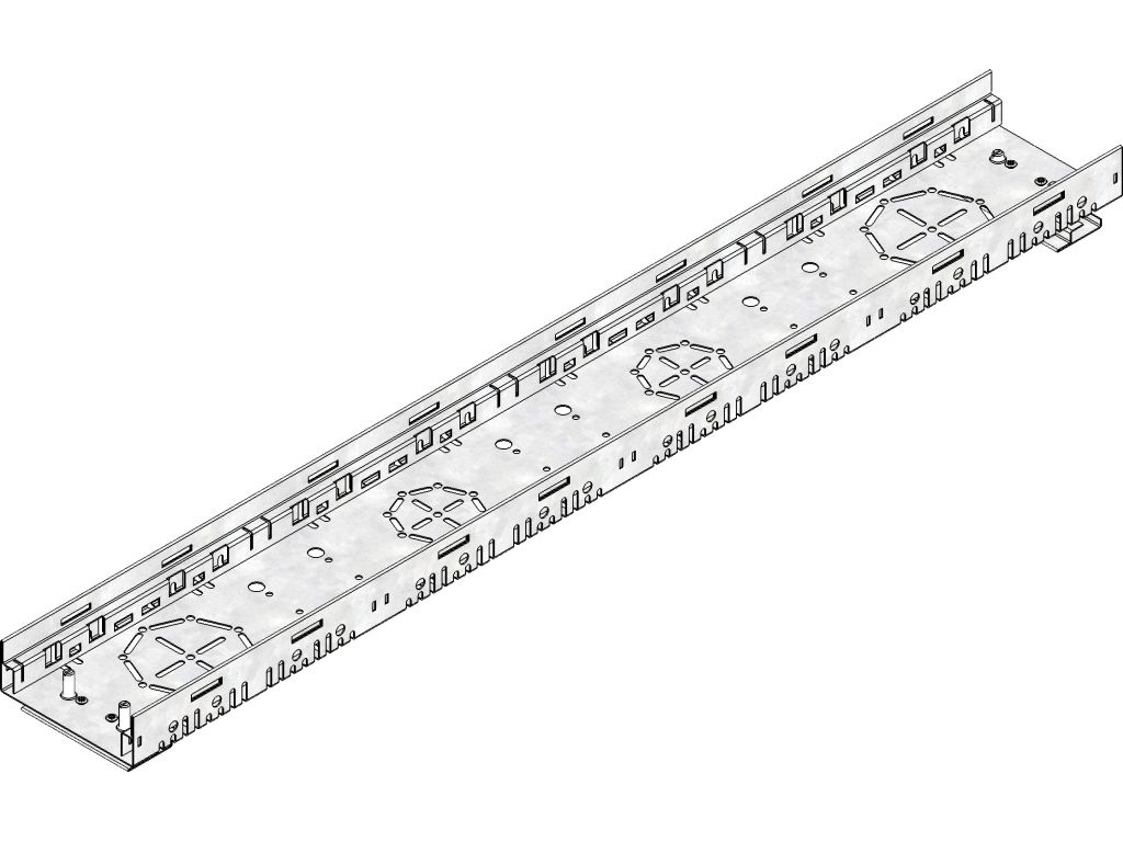 DACHFIX STEEL135 Rinne Typ150,verz.Höhenverst.164-199mm,0,5m