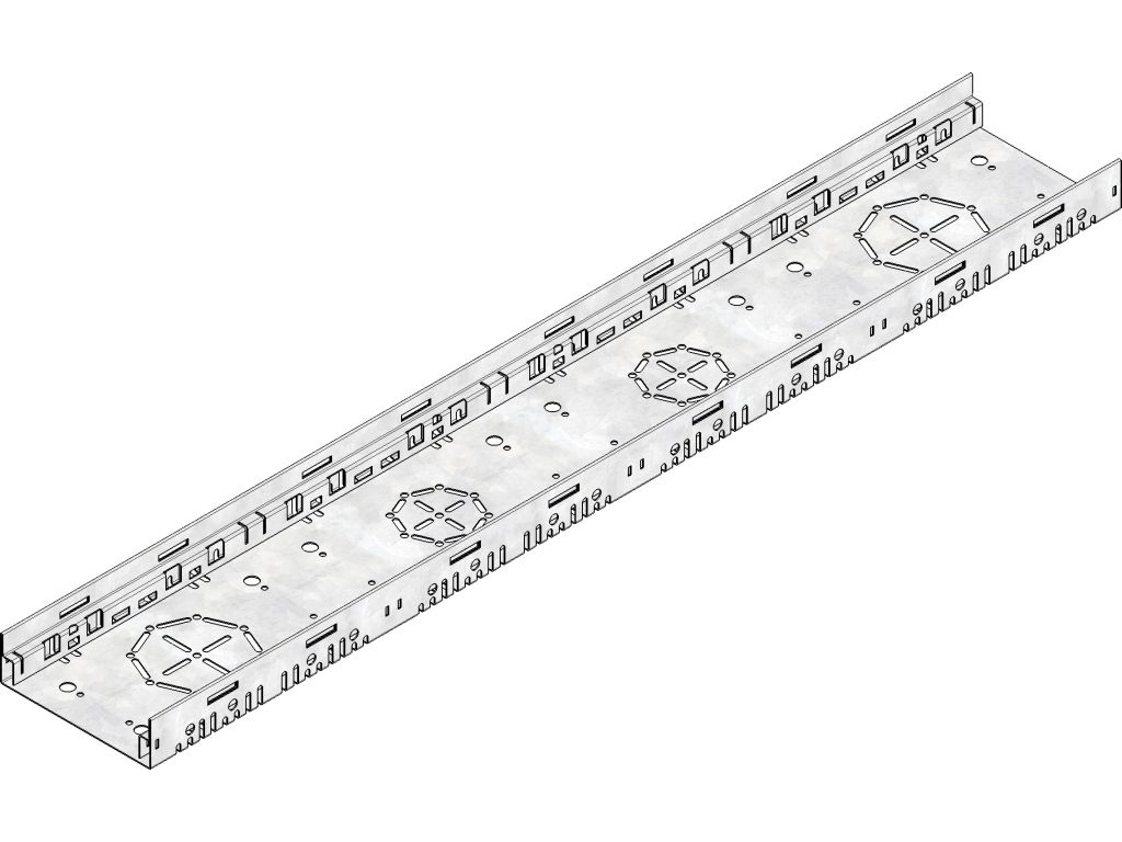 DACHFIX STEEL 155 Rinne Typ 45, verzinkt, BH 45 mm, L 0,5 m