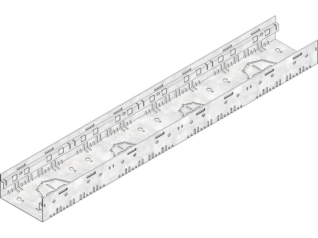 DACHFIX STEEL 155 Rinne Typ 75, Edelstahl, BH 75 mm, L 0,5 m