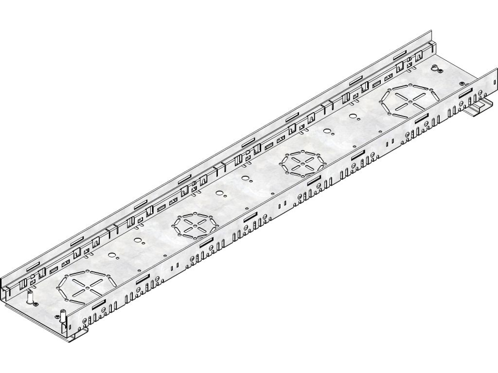 DACHFIX STEEL155 Rinne Typ150,verz.Höhenverst.164-199mm,1m