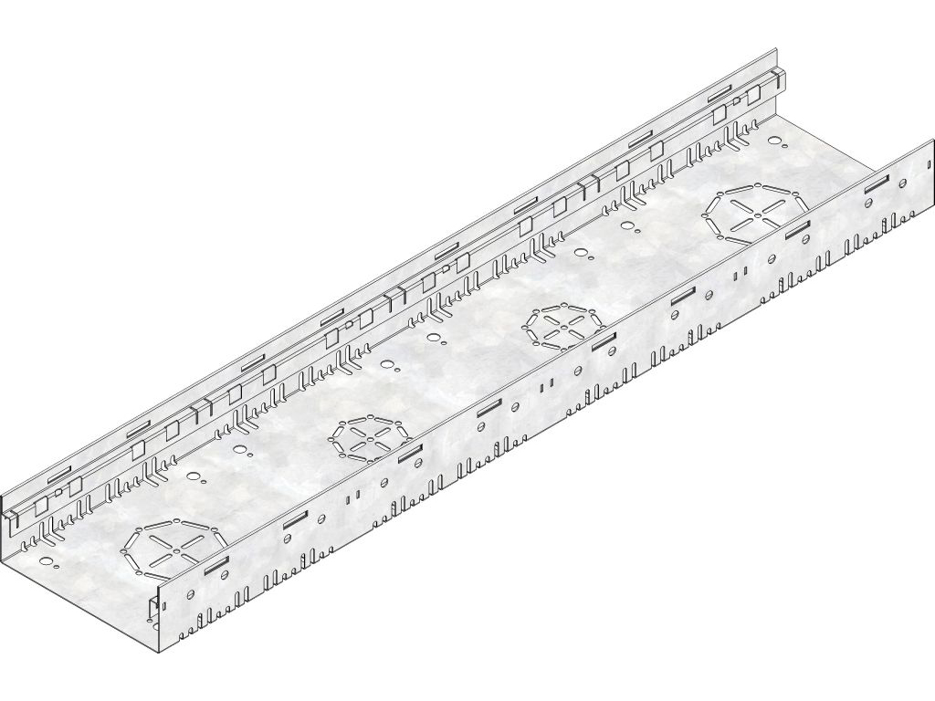 DACHFIX STEEL 205 Rinne Typ 75, Edelstahl, BH 75 mm, L 1,0 m