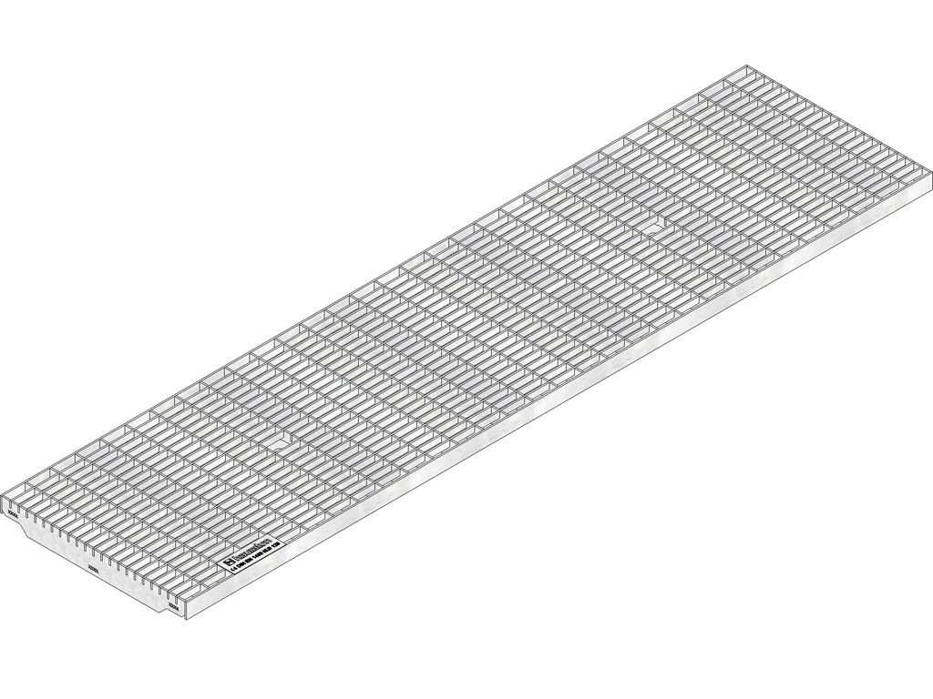 Gitterr.MW 30/10,ES,Kl.A 15,2-fach verschrauibbar