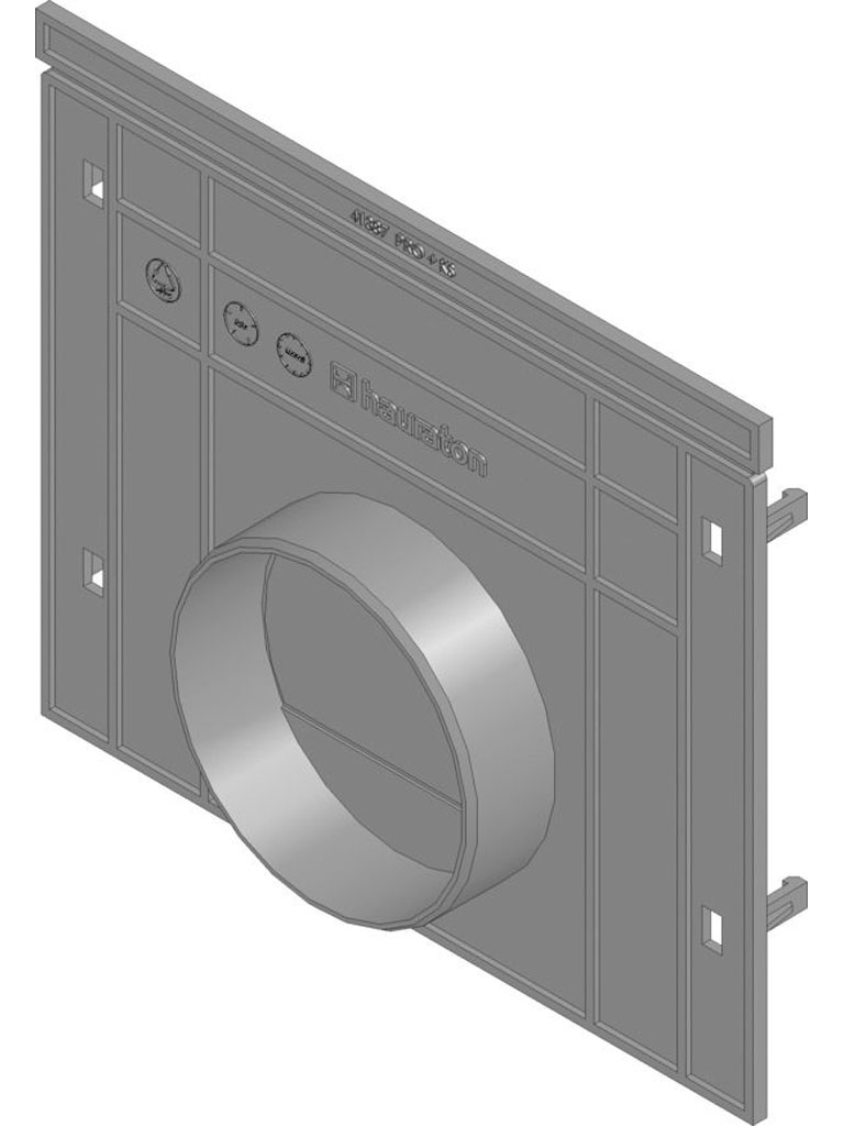 MEDIENRINNE RECYFIX®PRO 200, Stirnwand