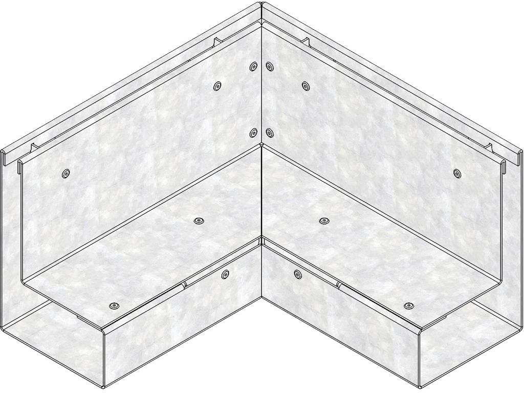 STEELFIX® SLOT D Eckelement Innenecke