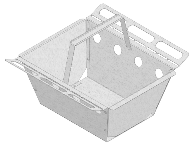 Schmutzfangeimer, Alu, FASERFIX POINT KS/ und STANDARD 40/40