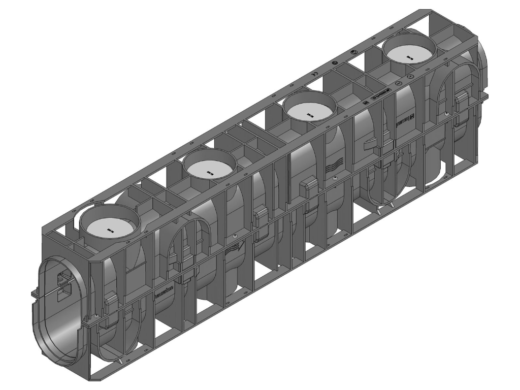 Schachtverbinder für RECYFIX HICAP 1000