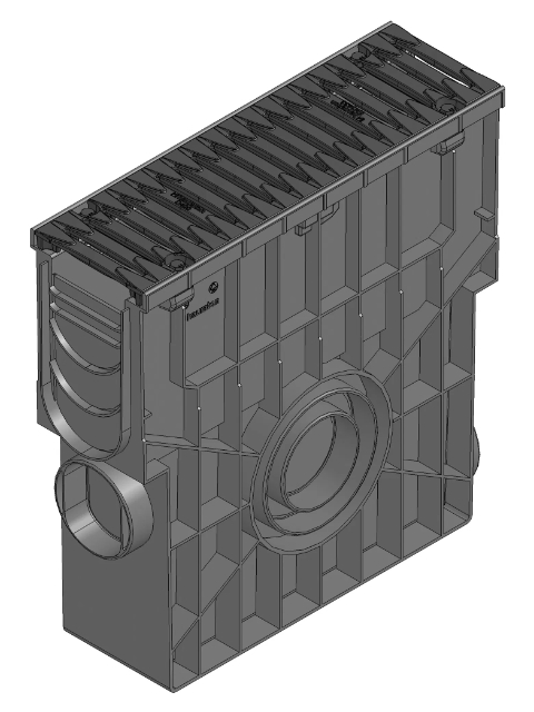 RECYFIX®NC 100, Einlaufkasten FIBRETEC Design SW 110/9 mm