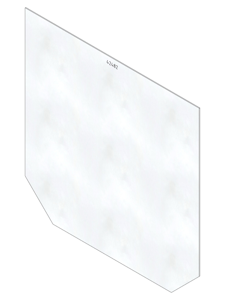 Stirnwand NW400 Edelstahl