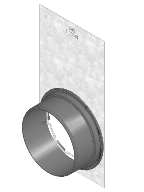 RECYFIX HICAP 3000 Stirnwand mit KG2000-Stutzen DN/OD 160, verzinkt