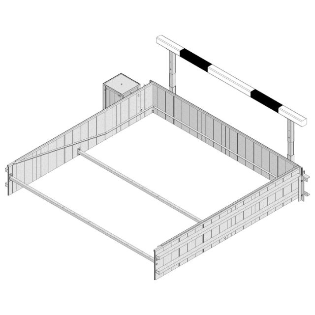 SPORTFIX Alu-Wassergrabenbausatz mit Schacht inkl. Hürde