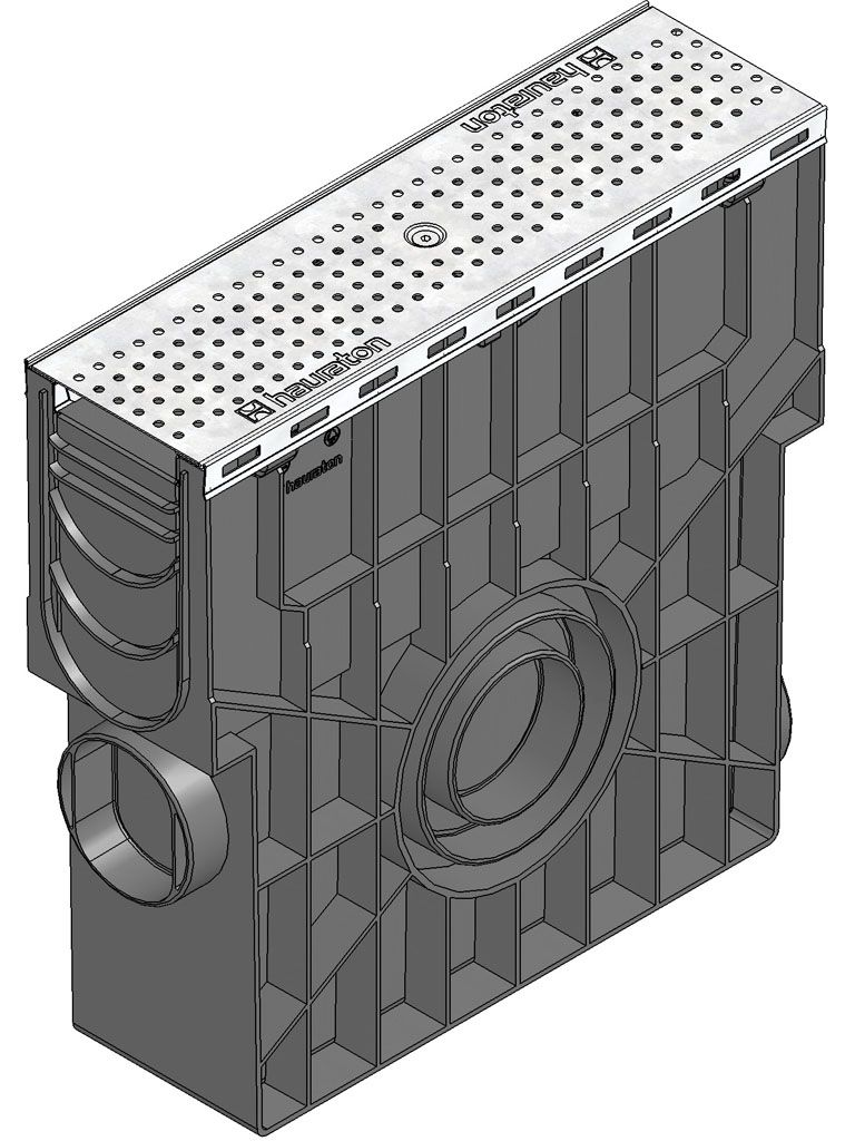 RECYFIX PLUS 100 Einlaufkasten+Gussrost Kl.C,SW 14mm