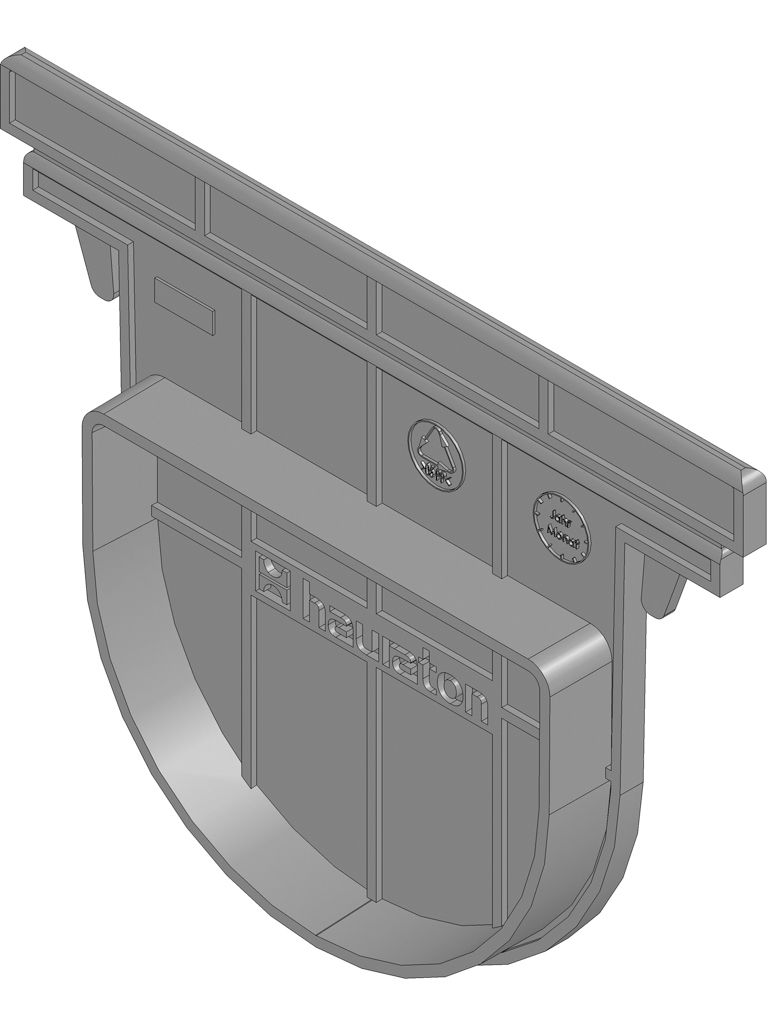 Stirnwand,geschlossen,aus PP,RECYFIX STANDARD/PLUS 100Typ010