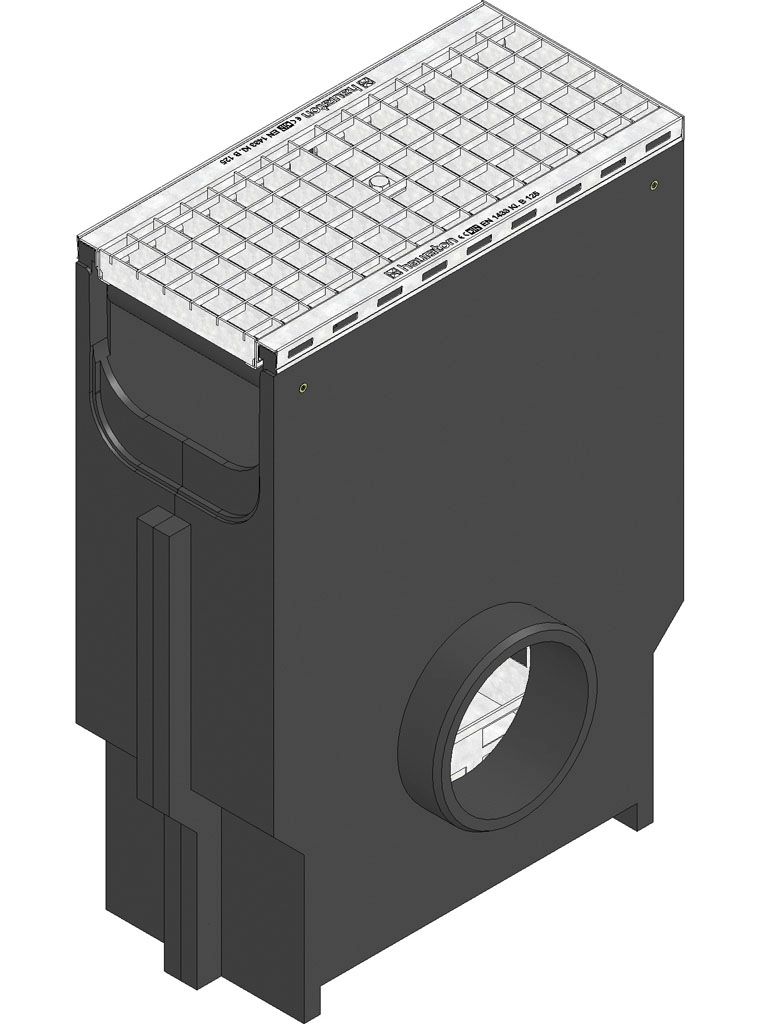 RECYFIXPLUS200 Einlaufk+Edelstahlz+Gitterr.MW30/30,Edelstahl