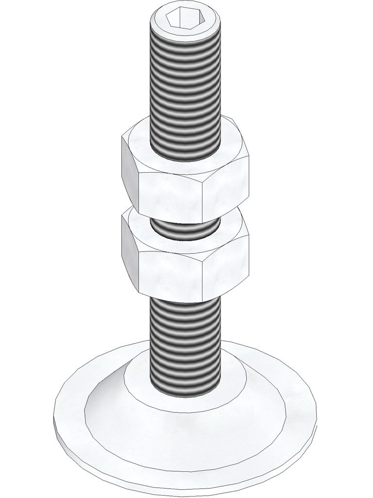 Verstellset zur Höhenanpassung f.DACHFIX RESIST Typ 75mm