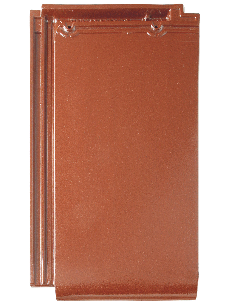 Bramac Turmalin Flächenziegel 1/1 naturrot engobiert matt